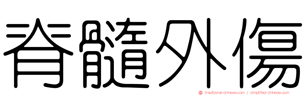 脊髓外傷