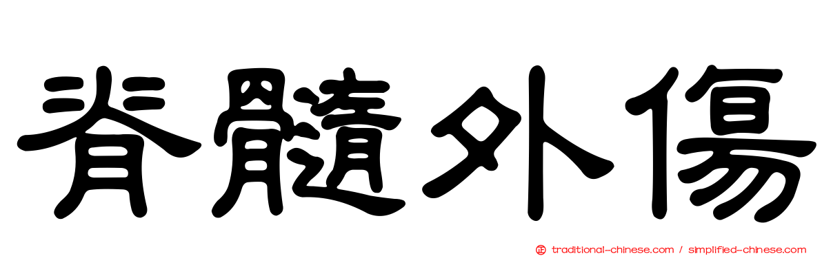 脊髓外傷