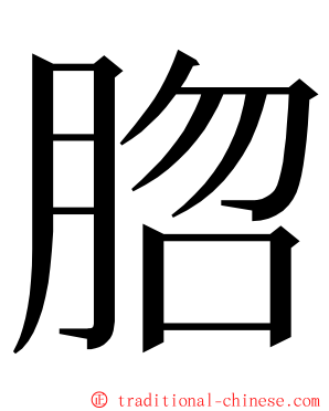 脗 ming font