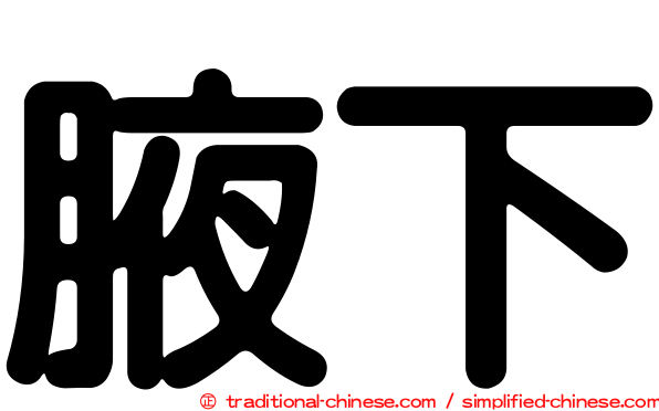 腋下