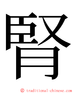 腎 ming font