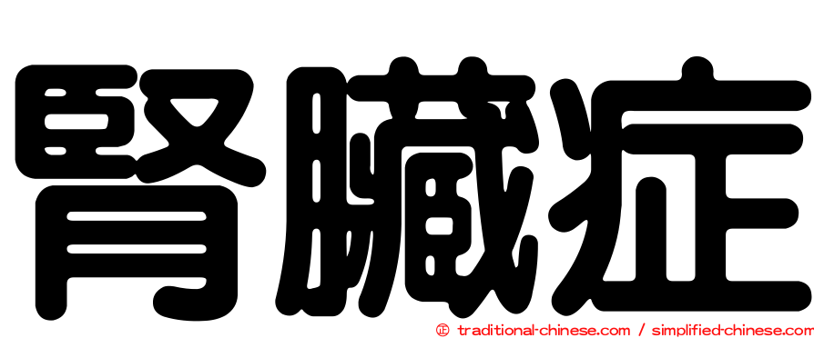 腎臟症