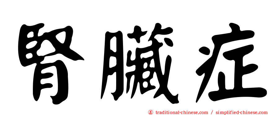 腎臟症