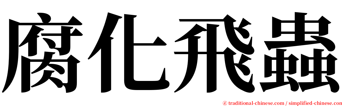 腐化飛蟲 serif font