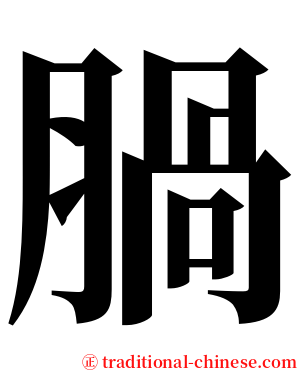 腡 serif font