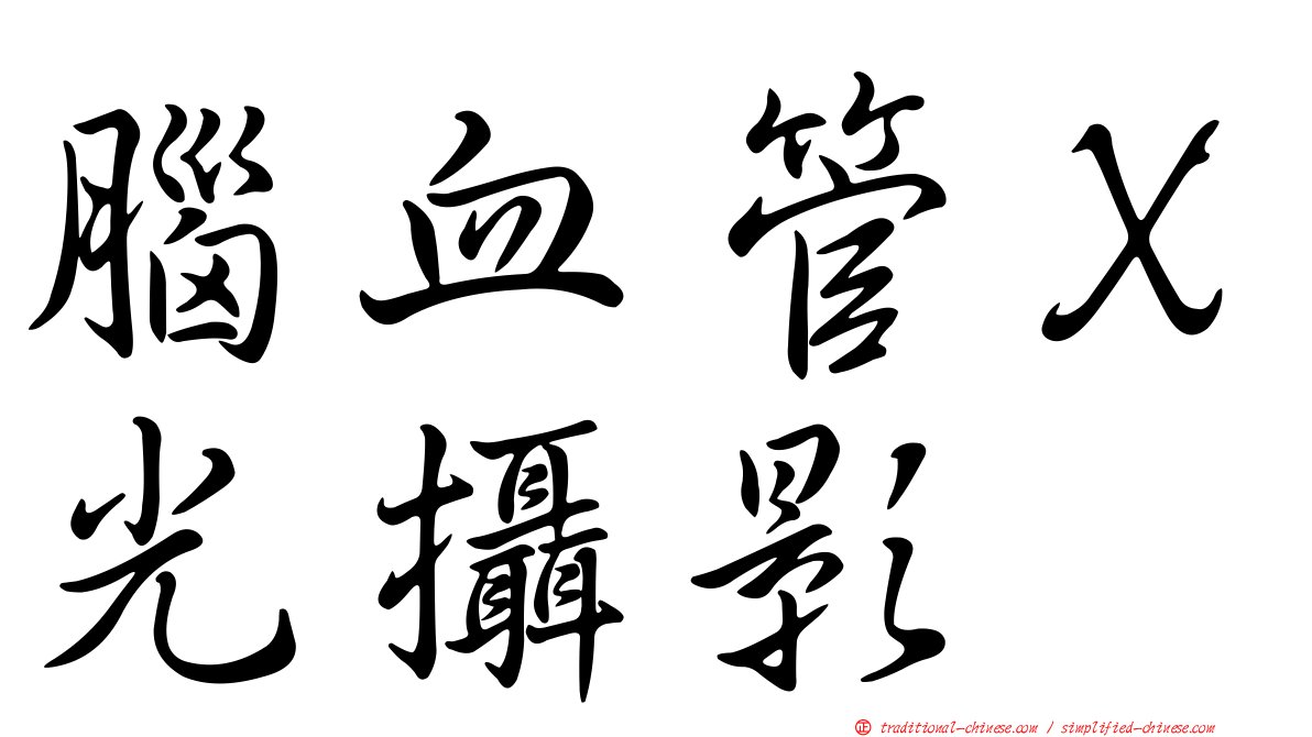 腦血管Ｘ光攝影