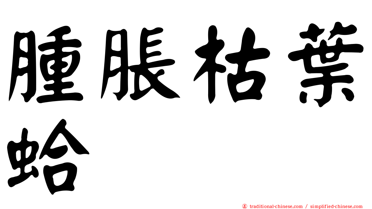 腫脹枯葉蛤