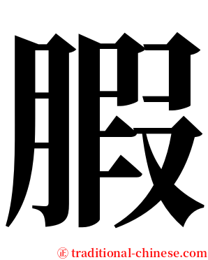 腵 serif font