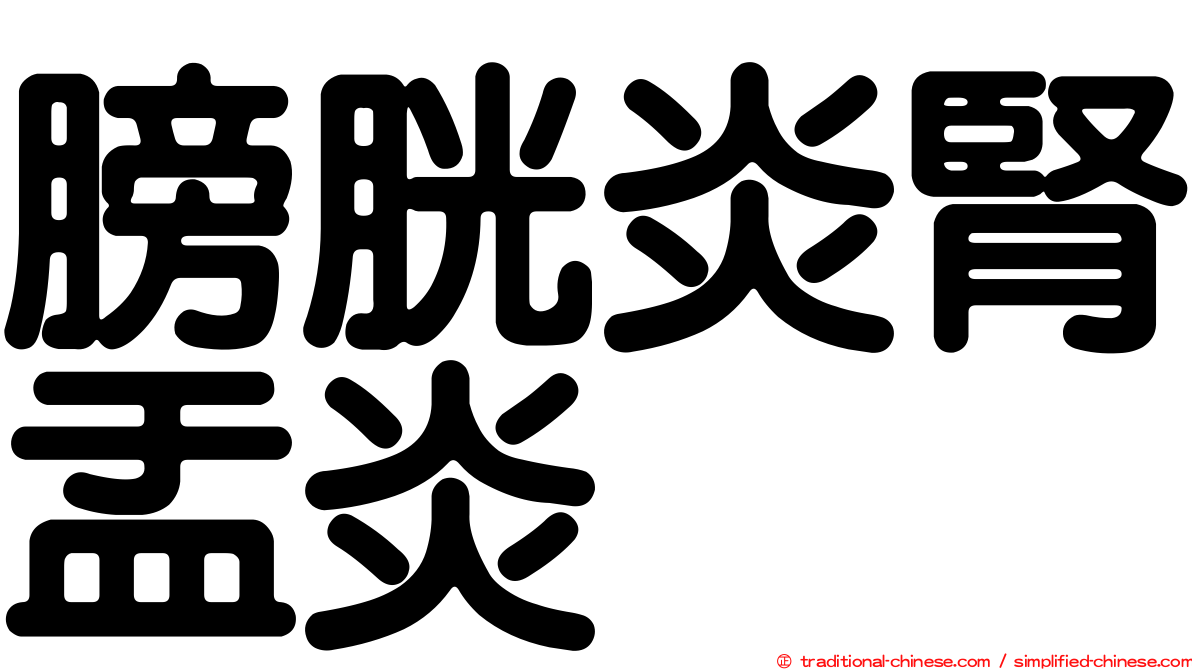 膀胱炎腎盂炎