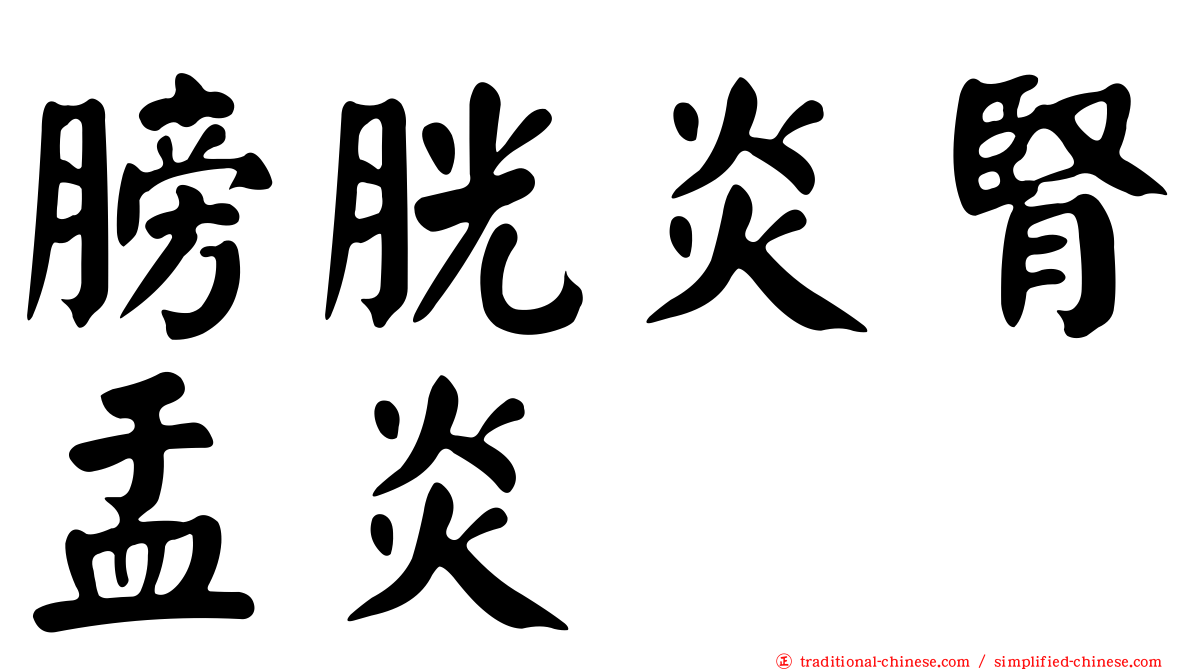 膀胱炎腎盂炎