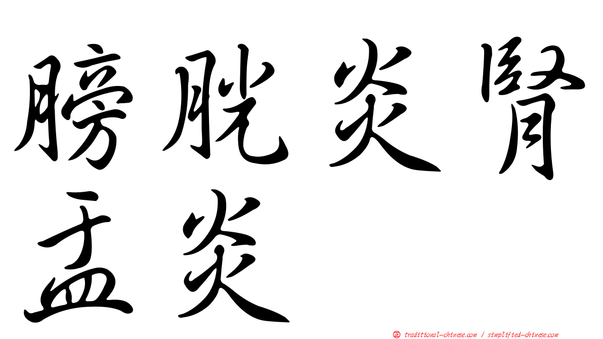 膀胱炎腎盂炎