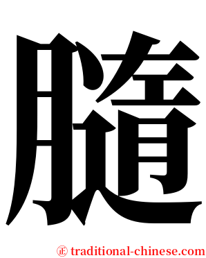 膸 serif font