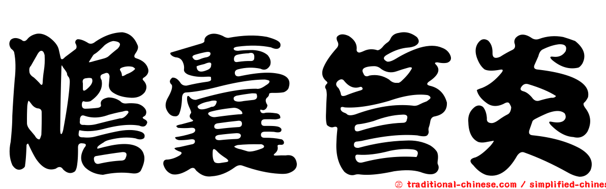 膽囊管炎
