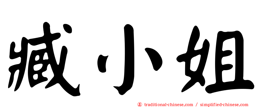 臧小姐