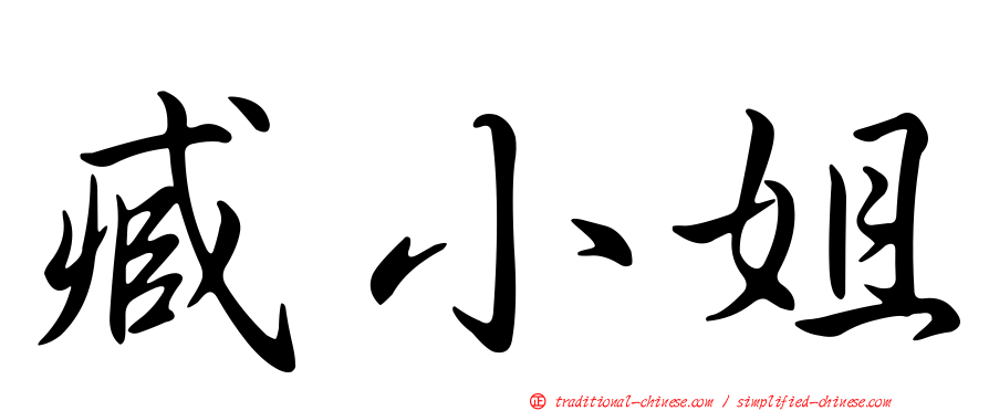 臧小姐
