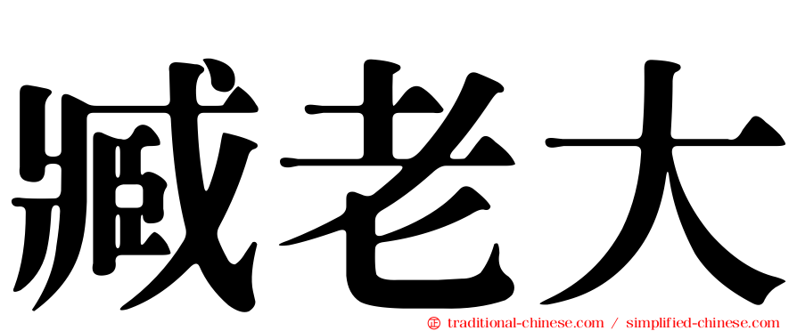 臧老大