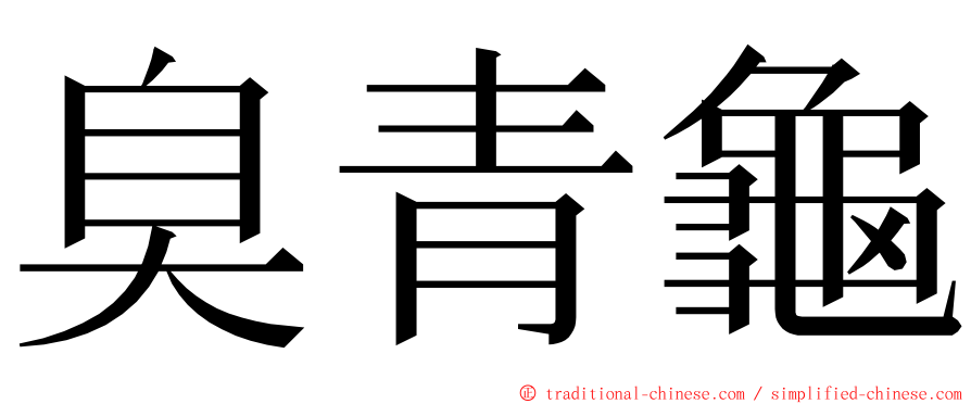 臭青龜 ming font