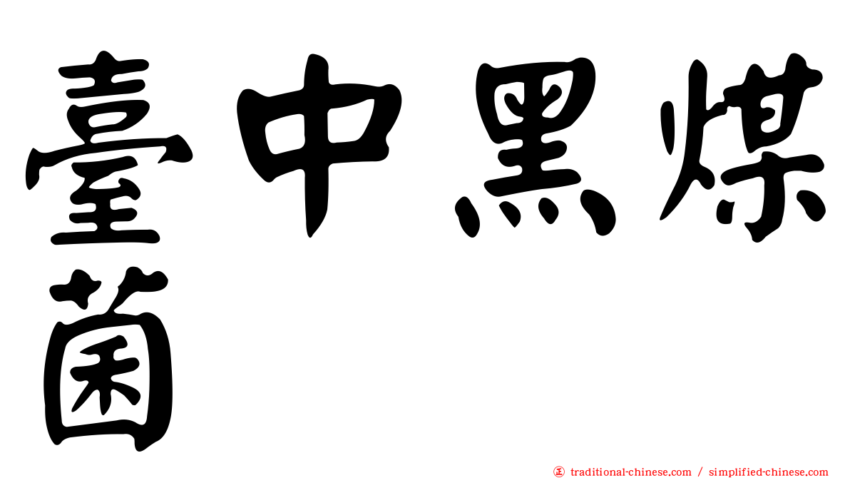 臺中黑煤菌