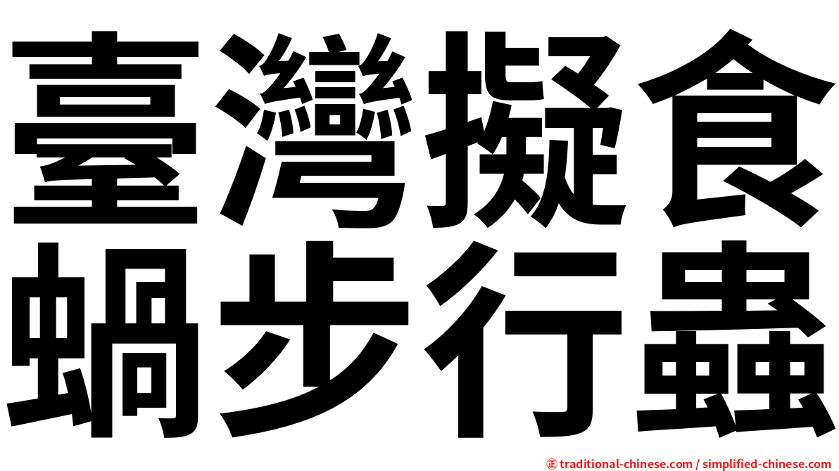 臺灣擬食蝸步行蟲