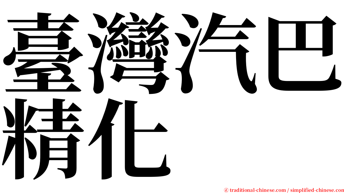 臺灣汽巴精化 serif font