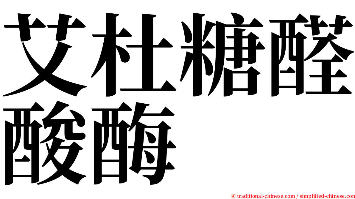 艾杜糖醛酸酶 serif font