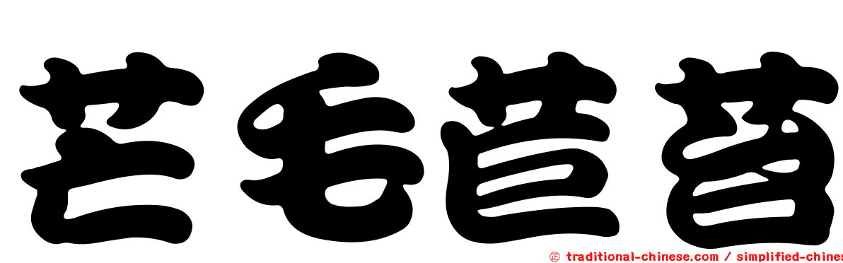 芒毛苣苔