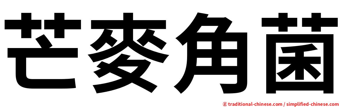 芒麥角菌
