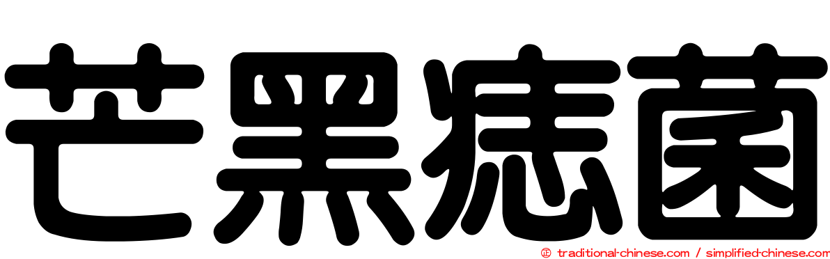 芒黑痣菌