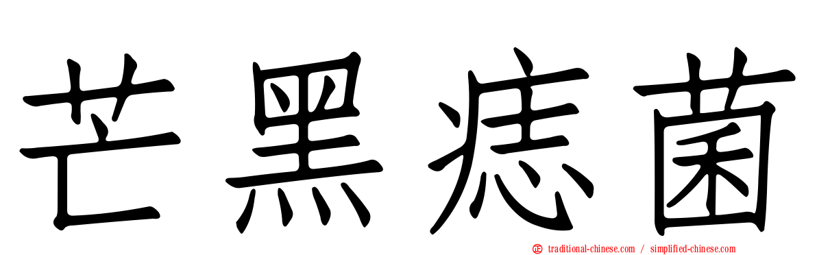 芒黑痣菌
