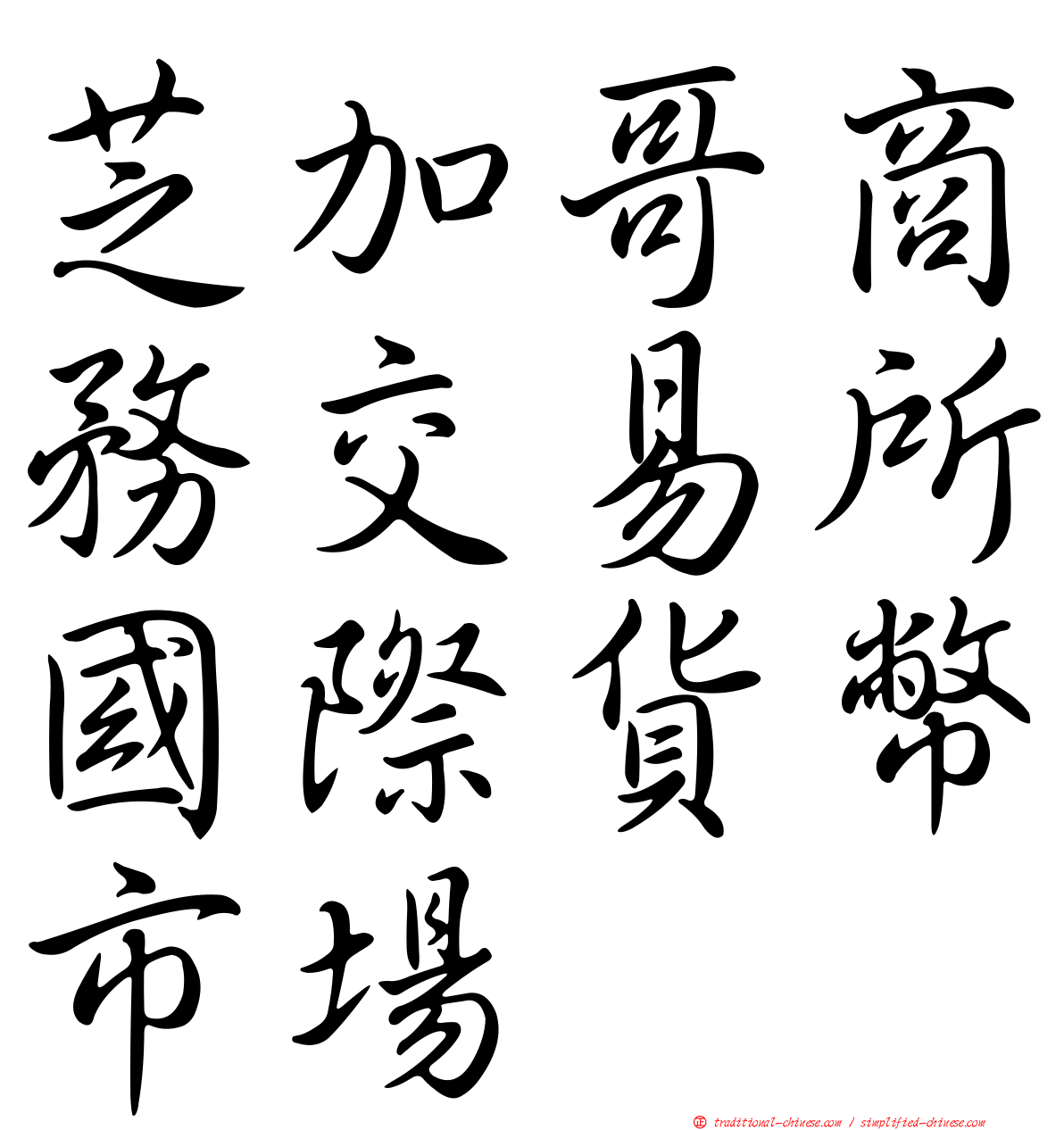 芝加哥商務交易所國際貨幣市場