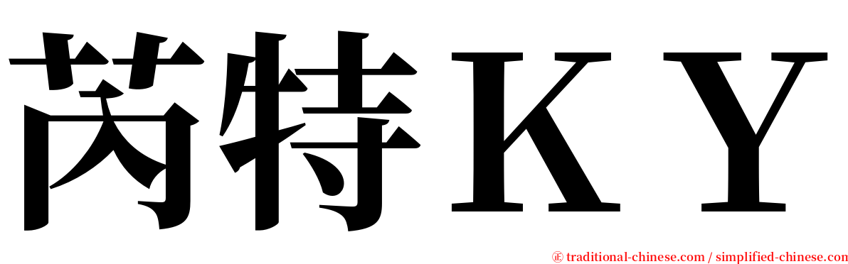 芮特ＫＹ serif font