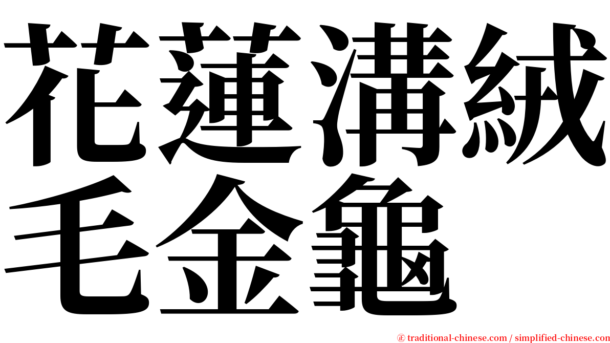 花蓮溝絨毛金龜 serif font