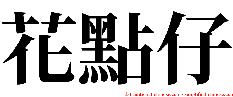 花點仔 serif font