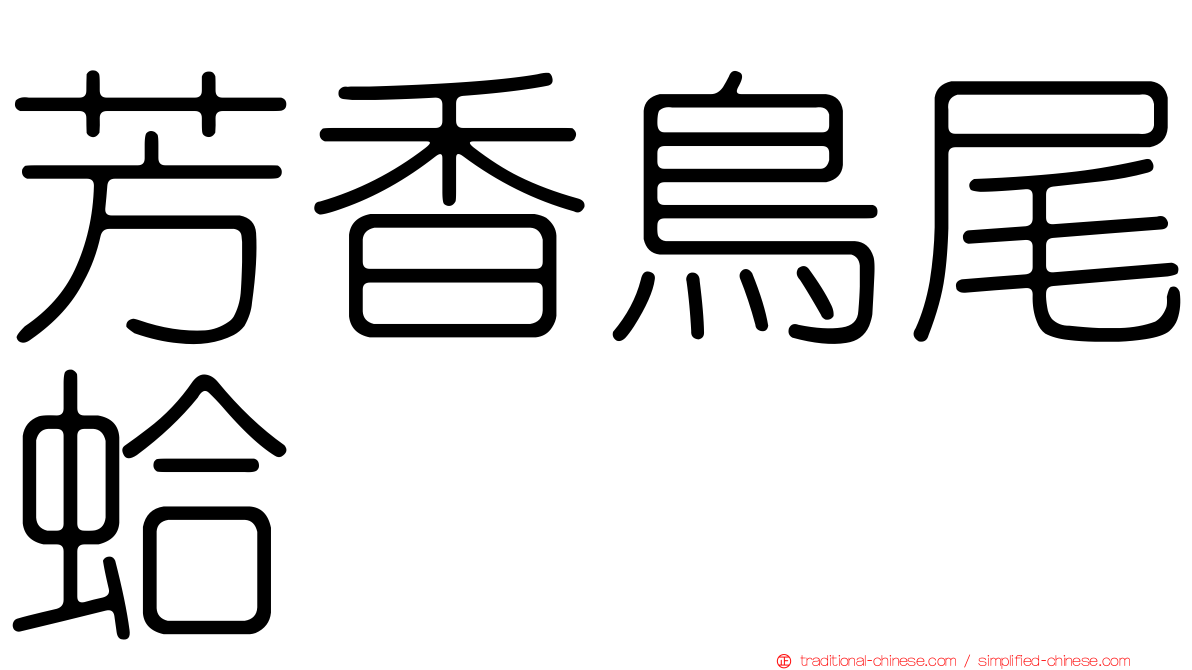 芳香鳥尾蛤
