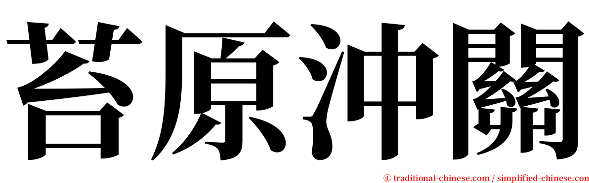 苔原沖關 serif font