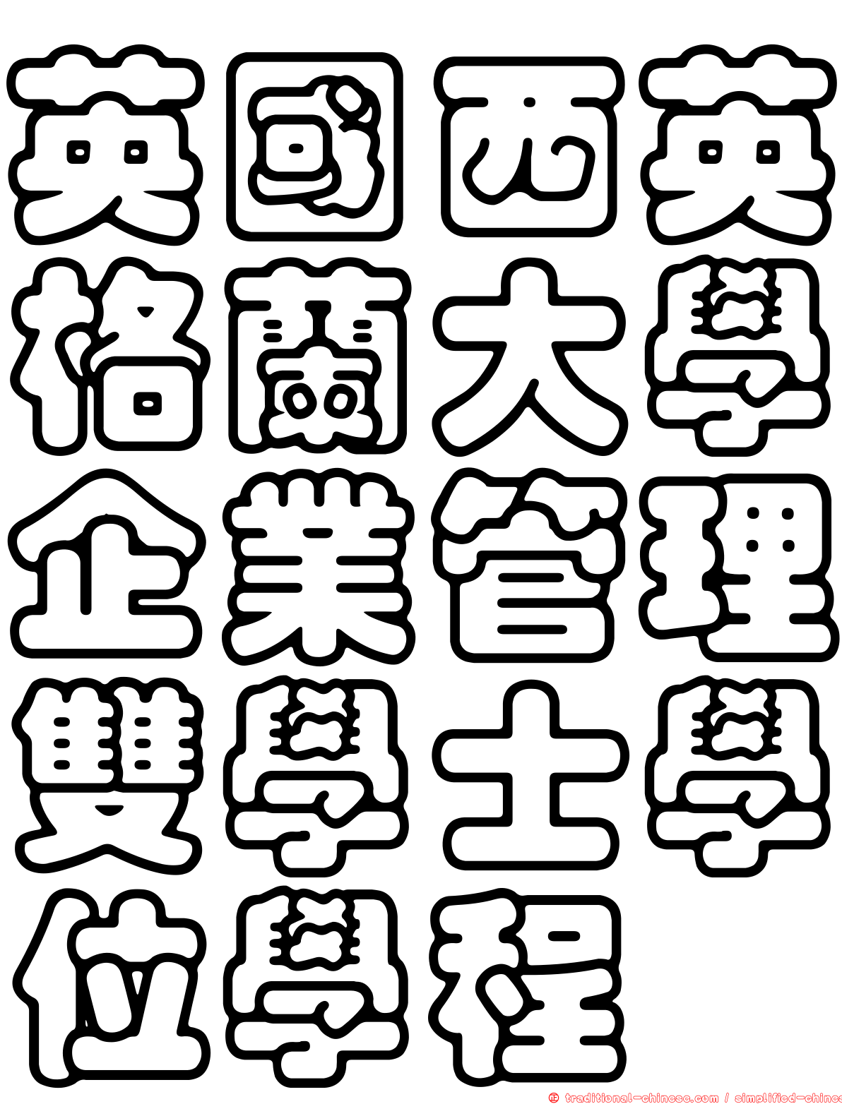 英國西英格蘭大學企業管理雙學士學位學程
