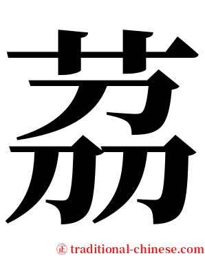 茘 serif font