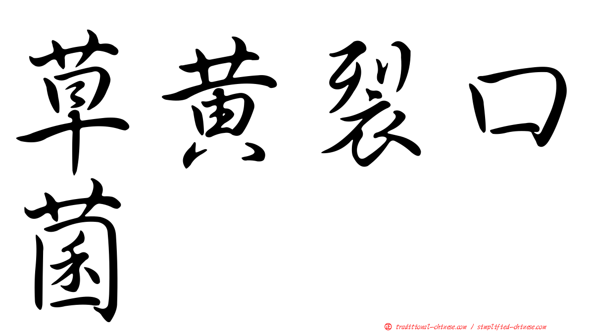 草黃裂口菌