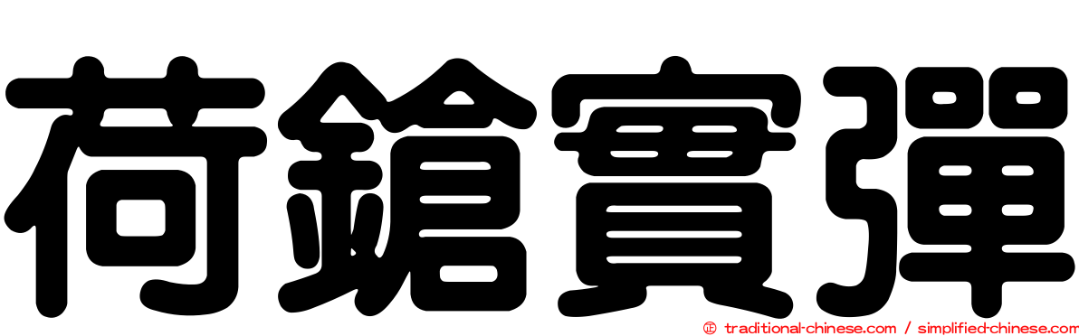 荷鎗實彈