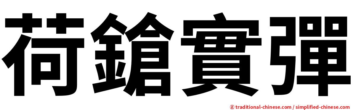 荷鎗實彈