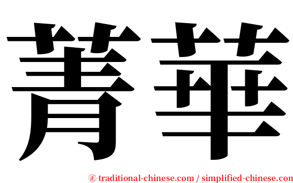 菁華 serif font
