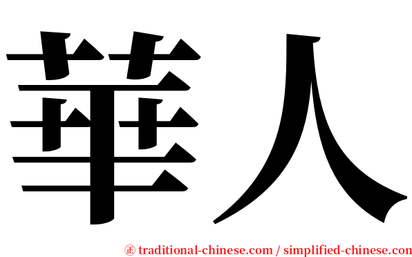 華人 serif font