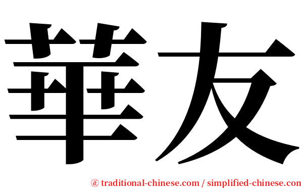 華友 serif font