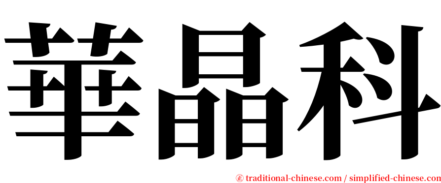 華晶科 serif font