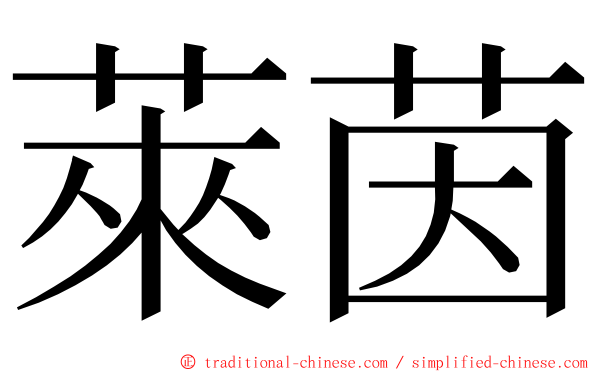 萊茵 ming font