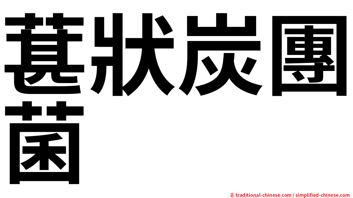 葚狀炭團菌