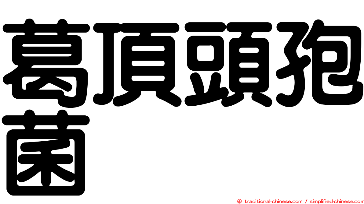 葛頂頭孢菌