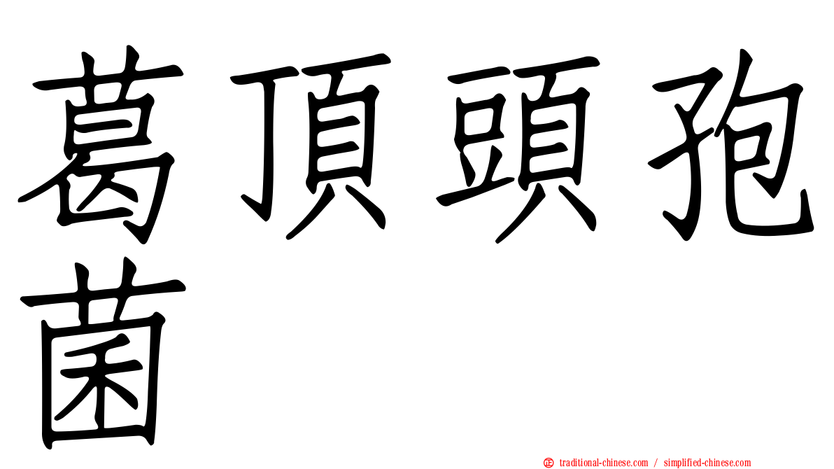 葛頂頭孢菌