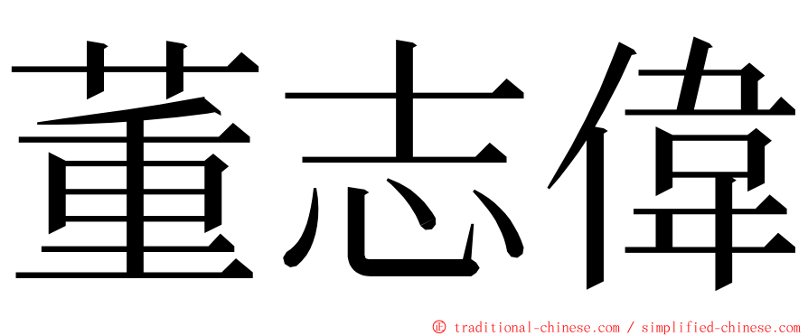 董志偉 ming font