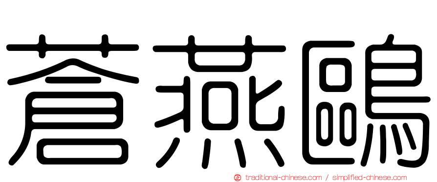 蒼燕鷗